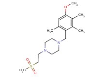 1-(4-methoxy-2,3,6-trimethylbenzyl)-4-[2-(methylsulfonyl)ethyl]piperazine
