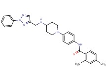 2,4-dimethyl-N-[4-(4-{[(2-phenyl-2H-1,2,3-triazol-4-yl)methyl]amino}-1-piperidinyl)phenyl]benzamide