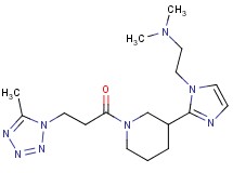 N,N-dimethyl-2-(2-{1-[3-(5-methyl-1H-tetrazol-1-yl)propanoyl]piperidin-3-yl}-1H-imidazol-1-yl)ethanamine