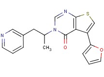 5-(2-furyl)-3-(1-methyl-2-pyridin-3-ylethyl)thieno[2,3-d]pyrimidin-4(3H)-one