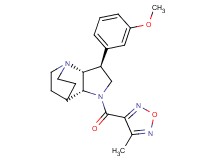 (2R*,3S*,6R*)-3-(3-methoxyphenyl)-5-[(4-methyl-1,2,5-oxadiazol-3-yl)carbonyl]-1,5-diazatricyclo[5.2.2.0~2,6~]undecane