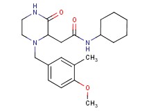 N-cyclohexyl-2-[1-(4-methoxy-3-methylbenzyl)-3-oxo-2-piperazinyl]acetamide