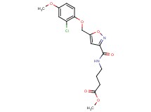 methyl 4-[({5-[(2-chloro-4-methoxyphenoxy)methyl]-3-isoxazolyl}carbonyl)amino]butanoate