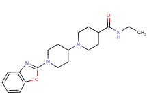 1'-(1,3-benzoxazol-2-yl)-N-ethyl-1,4'-bipiperidine-4-carboxamide