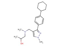 1-[{[3-(4-cyclohexylphenyl)-1-methyl-1H-pyrazol-4-yl]methyl}(methyl)amino]-2-propanol