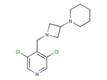 3,5-dichloro-4-[(3-piperidin-1-ylazetidin-1-yl)methyl]pyridine