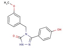 5-(4-hydroxyphenyl)-4-(3-methoxybenzyl)-2,4-dihydro-3H-1,2,4-triazol-3-one