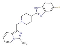 5-fluoro-2-{1-[(3-methylimidazo[1,5-a]pyridin-1-yl)methyl]-4-piperidinyl}-1H-benzimidazole