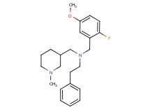 (2-fluoro-5-methoxybenzyl)[(1-methyl-3-piperidinyl)methyl](2-phenylethyl)amine