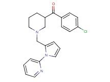 (4-chlorophenyl)(1-{[1-(2-pyridinyl)-1H-pyrrol-2-yl]methyl}-3-piperidinyl)methanone