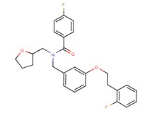 4-fluoro-N-{3-[2-(2-fluorophenyl)ethoxy]benzyl}-N-(tetrahydro-2-furanylmethyl)benzamide