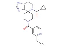 5-(cyclopropylcarbonyl)-1'-(2-ethylisonicotinoyl)-1,5,6,7-tetrahydrospiro[imidazo[4,5-c]pyridine-4,4'-piperidine]