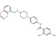 N-(4-{4-[(2,3-dimethoxybenzyl)amino]-1-piperidinyl}phenyl)-2,4-dimethylbenzamide