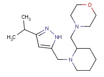 4-({1-[(3-isopropyl-1H-pyrazol-5-yl)methyl]-2-piperidinyl}methyl)morpholine bis(trifluoroacetate)