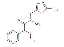 2-methoxy-N-methyl-N-[(5-methyl-2-furyl)methyl]-2-phenylacetamide