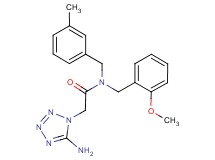 2-(5-amino-1H-tetrazol-1-yl)-N-(2-methoxybenzyl)-N-(3-methylbenzyl)acetamide