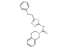N-[5-(2-phenylethyl)-1,3,4-thiadiazol-2-yl]-3,4-dihydroisoquinoline-2(1H)-carboxamide