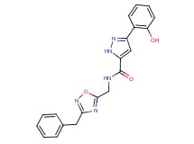 N-[(3-benzyl-1,2,4-oxadiazol-5-yl)methyl]-3-(2-hydroxyphenyl)-1H-pyrazole-5-carboxamide