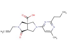 (3aS*,6aS*)-2-allyl-5-(6-methyl-2-propylpyrimidin-4-yl)-1-oxohexahydropyrrolo[3,4-c]pyrrole-3a(1H)-carboxylic acid