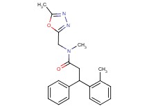 N-methyl-N-[(5-methyl-1,3,4-oxadiazol-2-yl)methyl]-3-(2-methylphenyl)-3-phenylpropanamide