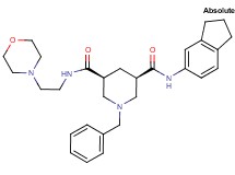 (3R,5S)-1-benzyl-N-(2,3-dihydro-1H-inden-5-yl)-N'-[2-(4-morpholinyl)ethyl]-3,5-piperidinedicarboxamide