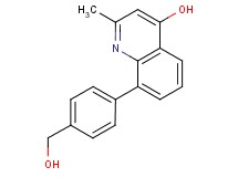 8-[4-(hydroxymethyl)phenyl]-2-methylquinolin-4-ol