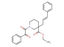 ethyl 1-[oxo(phenyl)acetyl]-3-[(2E)-3-phenyl-2-propen-1-yl]-3-piperidinecarboxylate