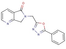 6-[(5-phenyl-1,3,4-oxadiazol-2-yl)methyl]-6,7-dihydro-5H-pyrrolo[3,4-b]pyridin-5-one
