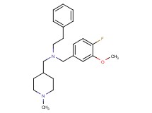 (4-fluoro-3-methoxybenzyl)[(1-methyl-4-piperidinyl)methyl](2-phenylethyl)amine