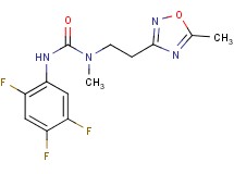 N-methyl-N-[2-(5-methyl-1,2,4-oxadiazol-3-yl)ethyl]-N'-(2,4,5-trifluorophenyl)urea