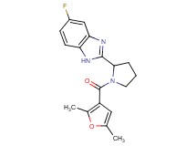 2-[1-(2,5-dimethyl-3-furoyl)-2-pyrrolidinyl]-5-fluoro-1H-benzimidazole