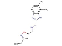 1-(6,7-dimethyl-1H-benzimidazol-2-yl)-N-[(3-ethyl-4,5-dihydroisoxazol-5-yl)methyl]methanamine