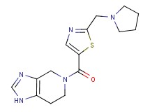 5-{[2-(pyrrolidin-1-ylmethyl)-1,3-thiazol-5-yl]carbonyl}-4,5,6,7-tetrahydro-1H-imidazo[4,5-c]pyridine