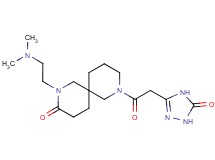 2-[2-(dimethylamino)ethyl]-8-[(5-oxo-4,5-dihydro-1H-1,2,4-triazol-3-yl)acetyl]-2,8-diazaspiro[5.5]undecan-3-one