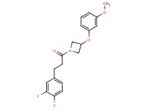 1-[3-(3,4-difluorophenyl)propanoyl]-3-(3-methoxyphenoxy)azetidine