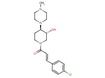 (3R*,4R*)-1-[(2E)-3-(4-chlorophenyl)-2-propenoyl]-4-(4-methyl-1-piperazinyl)-3-piperidinol