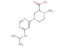 4-[6-(isopropylamino)pyrimidin-4-yl]-1-methylpiperazine-2-carboxylic acid