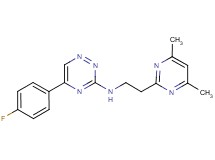 N-[2-(4,6-dimethyl-2-pyrimidinyl)ethyl]-5-(4-fluorophenyl)-1,2,4-triazin-3-amine