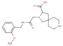 2-{2-[(2-methoxybenzyl)amino]-2-oxoethyl}-2,8-diazaspiro[4.5]decane-3-carboxylic acid