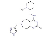 7-(1H-imidazol-4-ylmethyl)-N-[(1-methylpiperidin-2-yl)methyl]-6,7,8,9-tetrahydro-5H-pyrimido[4,5-d]azepin-4-amine