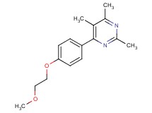 4-[4-(2-methoxyethoxy)phenyl]-2,5,6-trimethylpyrimidine