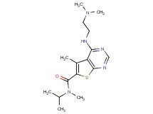 4-{[2-(dimethylamino)ethyl]amino}-N-isopropyl-N,5-dimethylthieno[2,3-d]pyrimidine-6-carboxamide