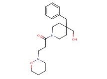 {4-benzyl-1-[3-(1,2-oxazinan-2-yl)propanoyl]-4-piperidinyl}methanol