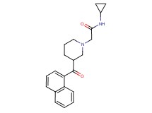 N-cyclopropyl-2-[3-(1-naphthoyl)piperidin-1-yl]acetamide