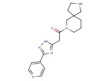 7-[(3-pyridin-4-yl-1H-1,2,4-triazol-5-yl)acetyl]-2,7-diazaspiro[4.5]decane