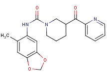 N-(6-methyl-1,3-benzodioxol-5-yl)-3-(pyridin-2-ylcarbonyl)piperidine-1-carboxamide