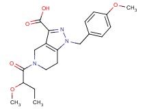 1-(4-methoxybenzyl)-5-(2-methoxybutanoyl)-4,5,6,7-tetrahydro-1H-pyrazolo[4,3-c]pyridine-3-carboxylic acid