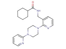 N-({2-[4-(2-pyridinyl)-1-piperazinyl]-3-pyridinyl}methyl)cyclohexanecarboxamide