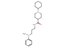 1-cyclohexyl-N-{3-[methyl(phenyl)amino]propyl}-4-piperidinecarboxamide