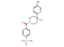 4-{[4-hydroxy-4-(5-methylpyridin-2-yl)piperidin-1-yl]carbonyl}benzenesulfonamide